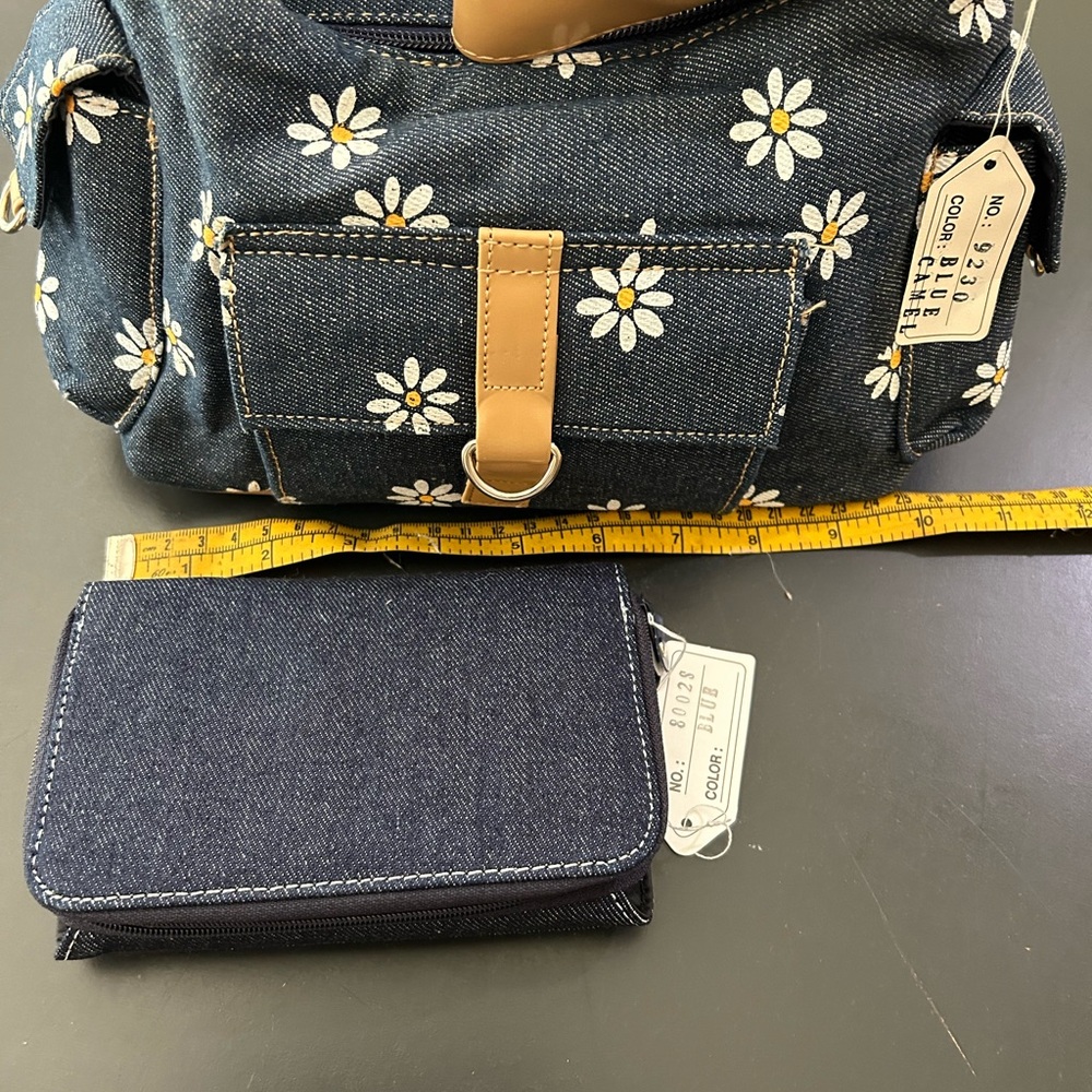 Denim Daisy purse with matching Wallet NWT - Picture 8 of 8